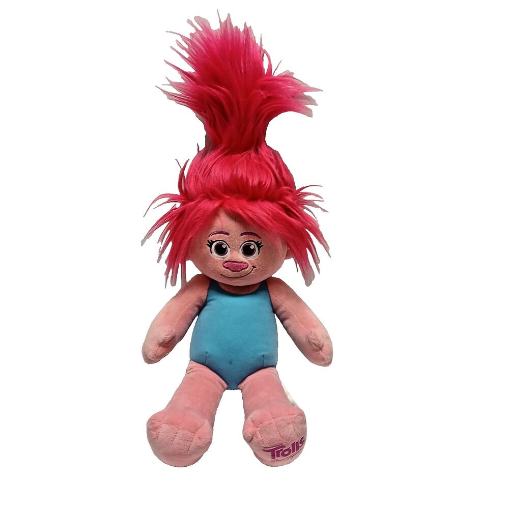 Build A Bear BAB Trolls Poppy Pink Stuffed Plush Animal Toy Doll 21" 2023